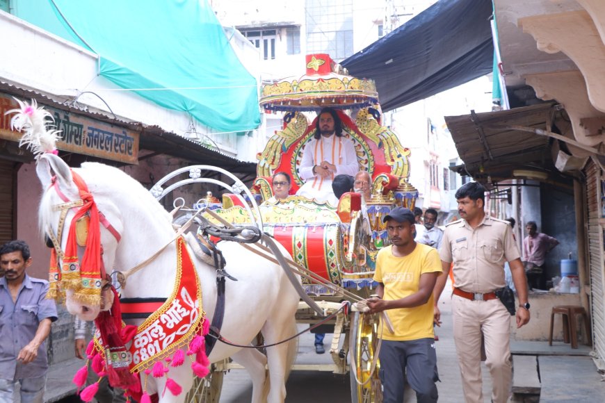 कलश यात्रा पूर्ण होने के साथ ही नानी बाई के मायरे की कथा शुरू 